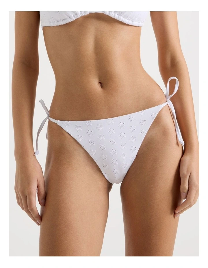 Misha Swim Bottom in White Broderie image 2