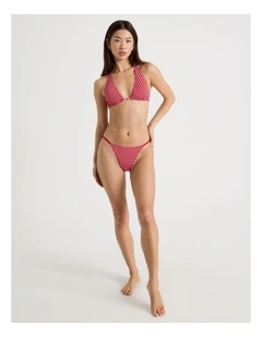 Tara Bikini Bottom in White Spot