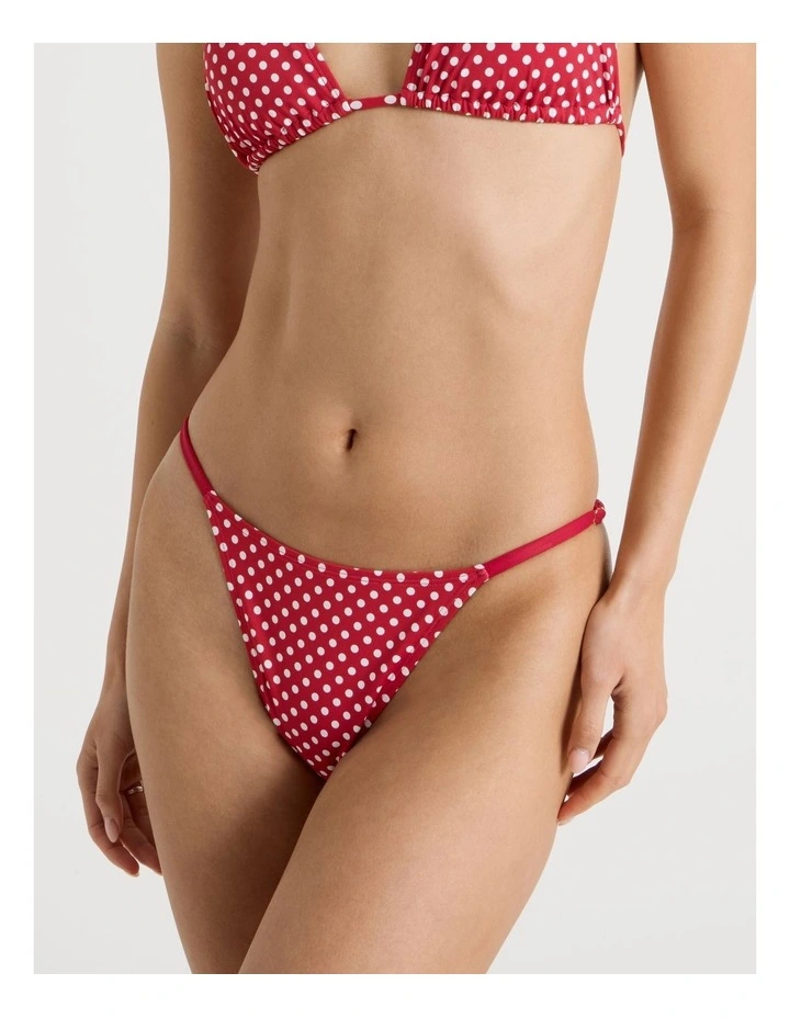 Tara Bikini Bottom in White Spot image 2