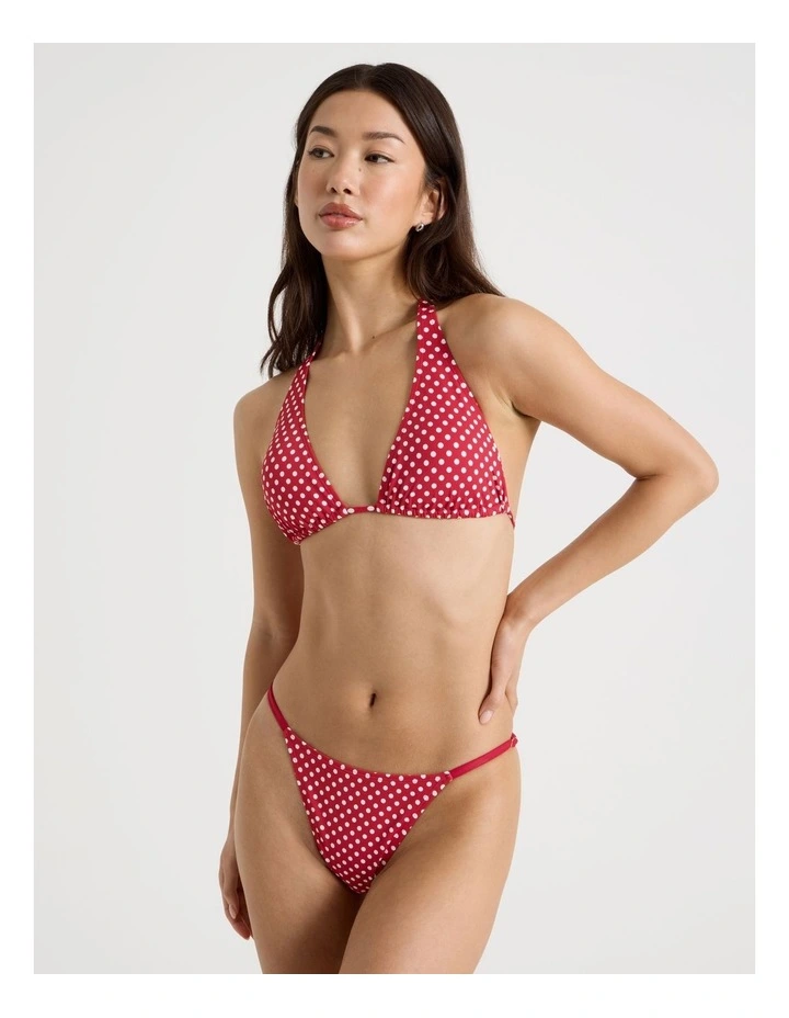 Tara Bikini Bottom in White Spot image 4