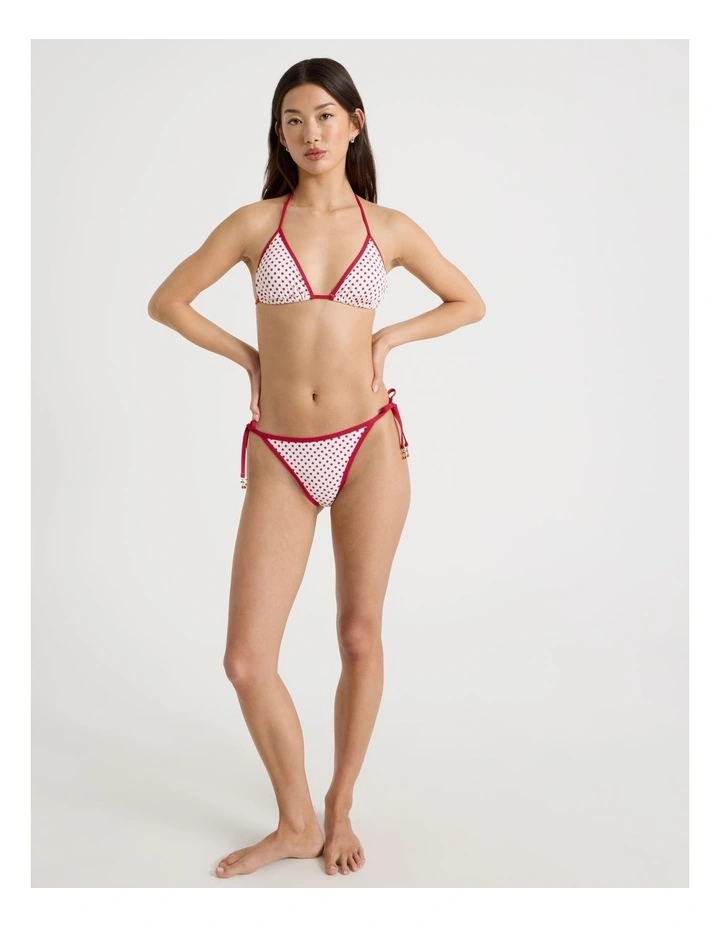 Kaia Contrast Swim Bottom in Chilli Red Spot image 4
