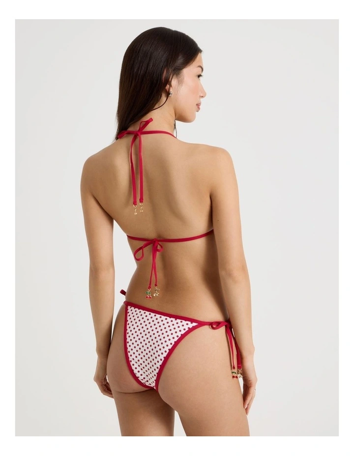 Kaia Contrast Swim Bottom in Chilli Red Spot image 6