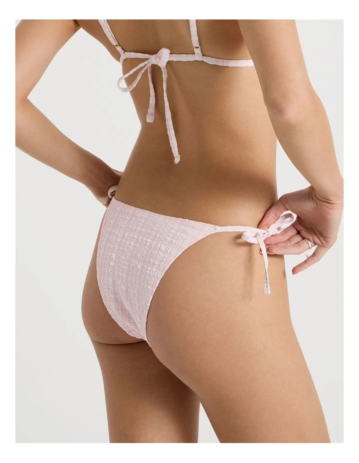 Kaia Swim Bottom in Baby Pink Check image 4