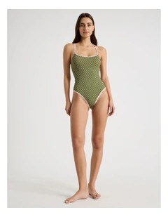 Camila Swimsuit in Olive Spot