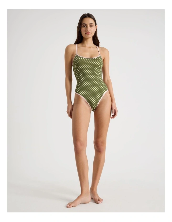 Camila Swimsuit in Olive Spot image 1