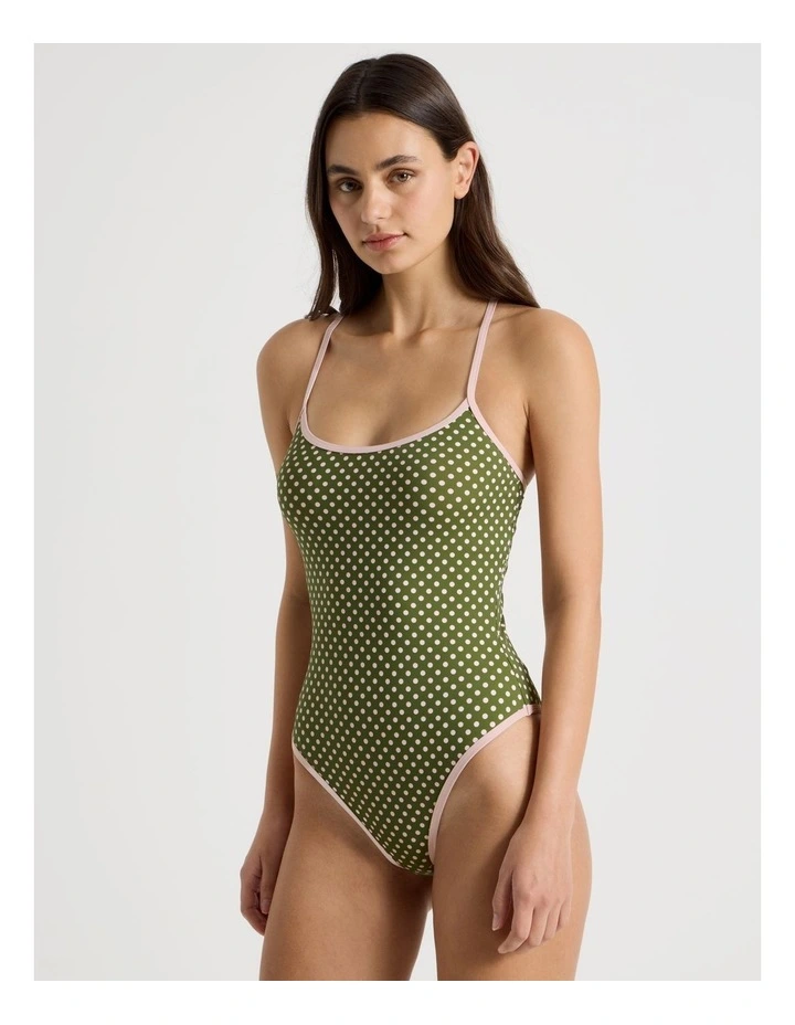 Camila Swimsuit in Olive Spot image 3