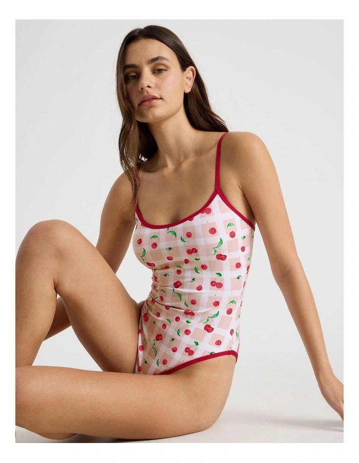 Camila Swimsuit in Cherry Gingham image 2