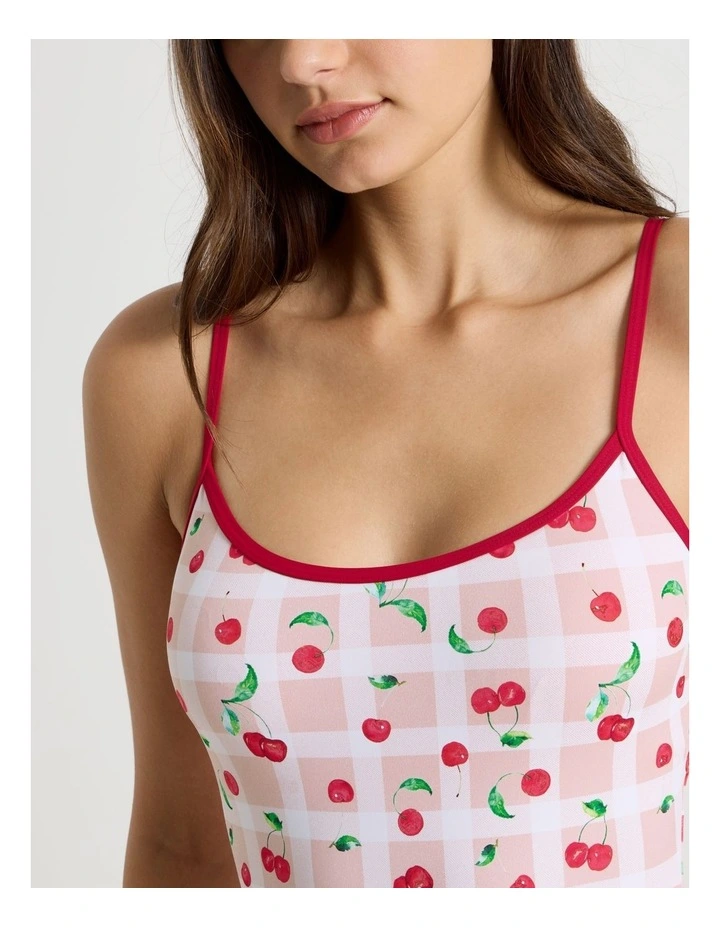 Camila Swimsuit in Cherry Gingham image 3