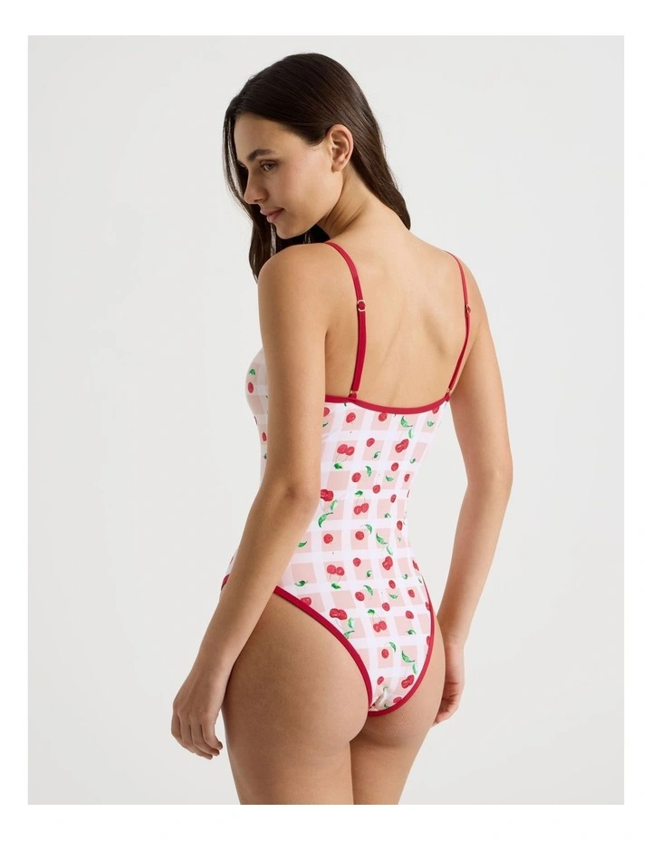 Camila Swimsuit in Cherry Gingham image 5