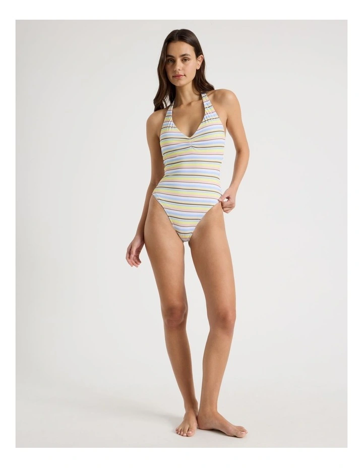Ally Swimsuit in Pastel Stripe image 1