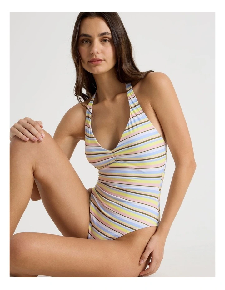 Ally Swimsuit in Pastel Stripe image 2
