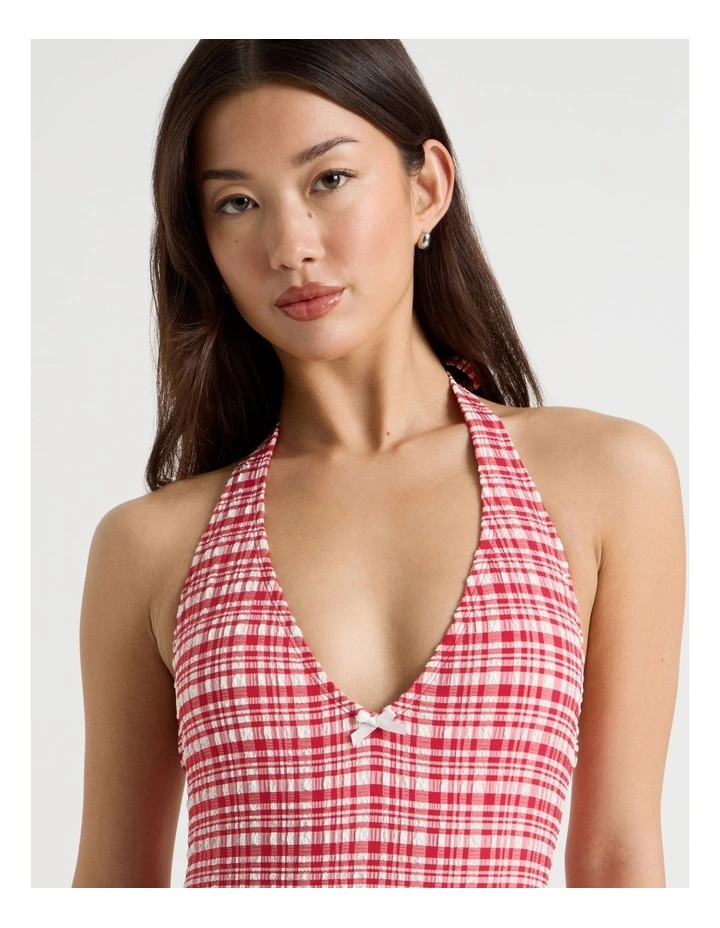 Satine Swimsuit in Chilli Red Gingham image 4