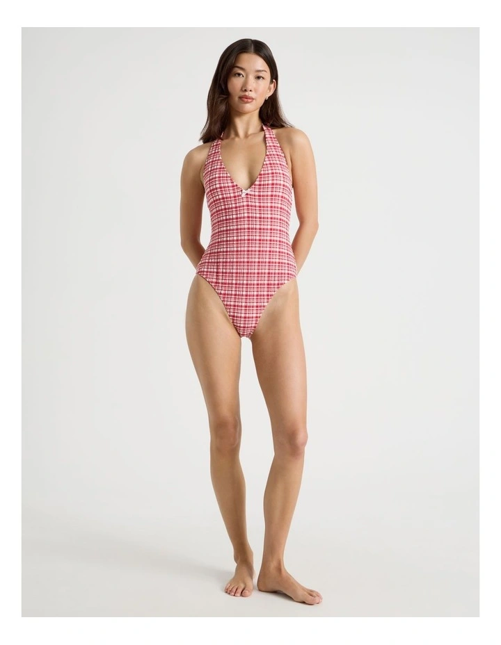 Satine Swimsuit in Chilli Red Gingham image 5