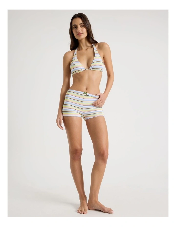 Hattie Halter Swim Top in Pastel Stripe image 2