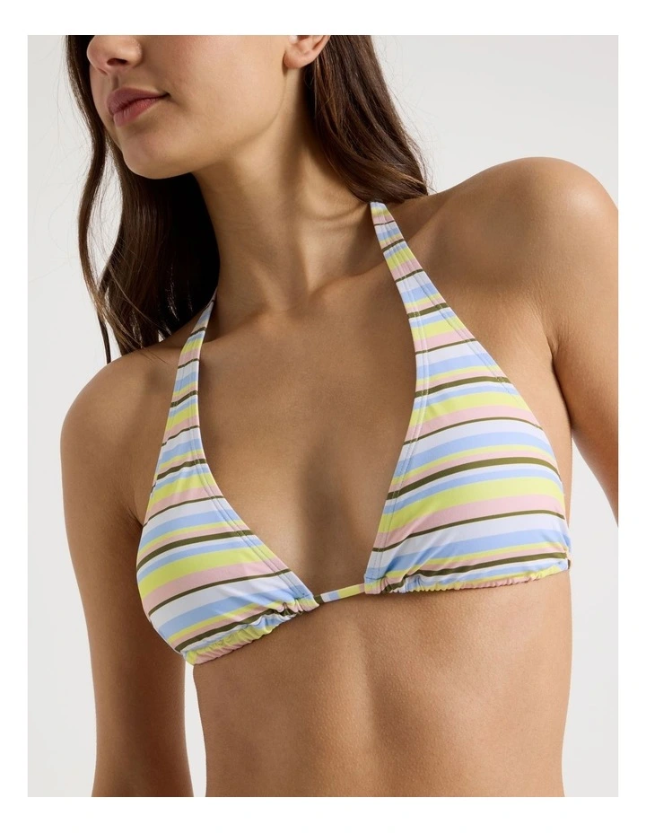Hattie Halter Swim Top in Pastel Stripe image 3
