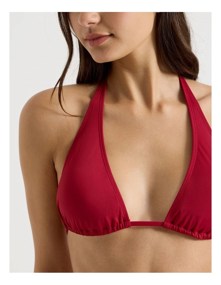 Hattie Halter Swim Top in Red image 4