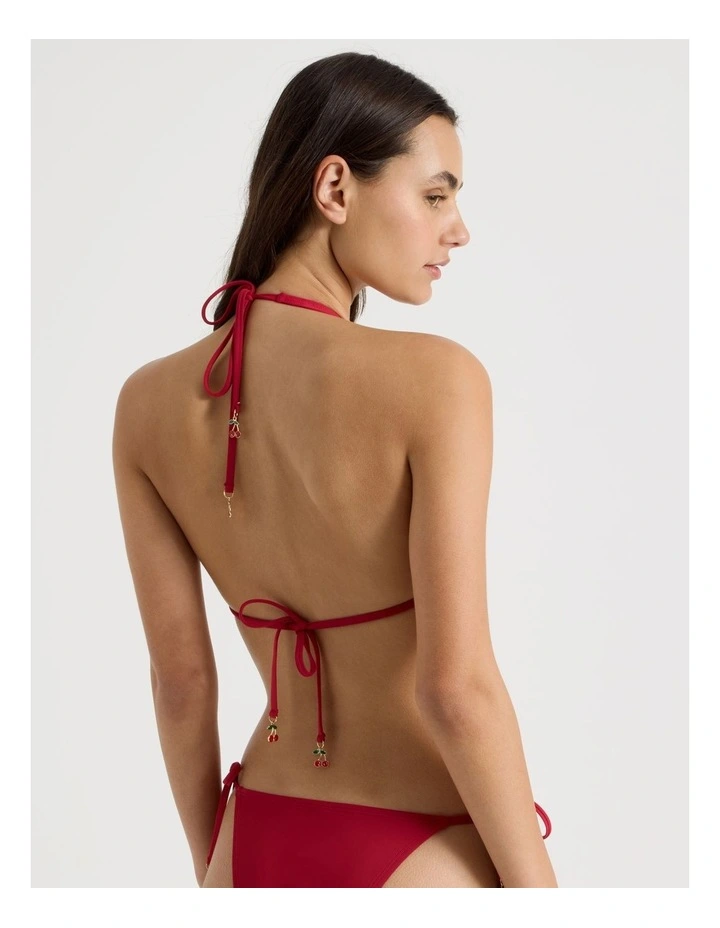 Hattie Halter Swim Top in Red image 6