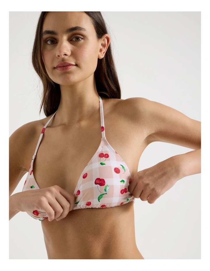 Kiara Swim Top in Cherry Gingham image 4