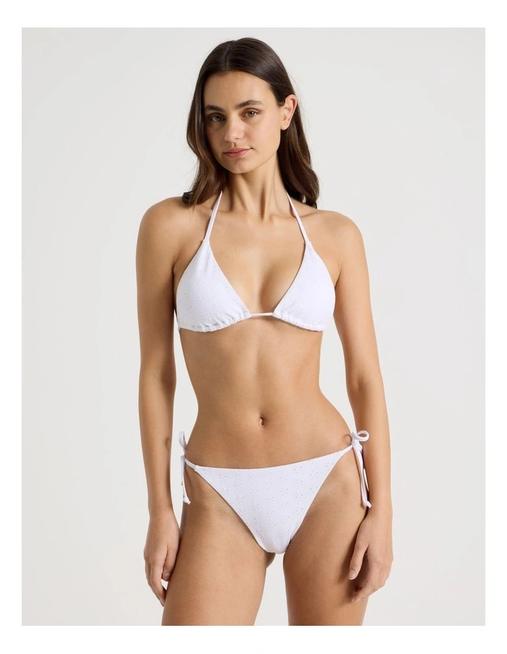 Mimi Swim Top in White Broderie image 1