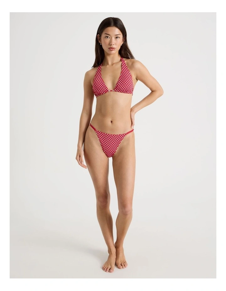 Hattie Halter Swim Top in White Spot image 4