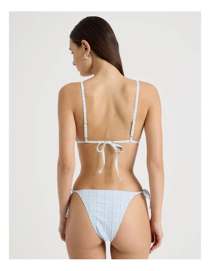 Milly Swim Top in Blue Check image 5