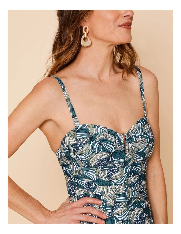 Oceanic Luisa Tankini in Teal Swirl Print image 3
