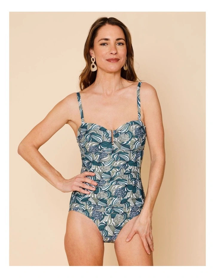 Oceanic Luisa Tankini in Teal Swirl Print image 4