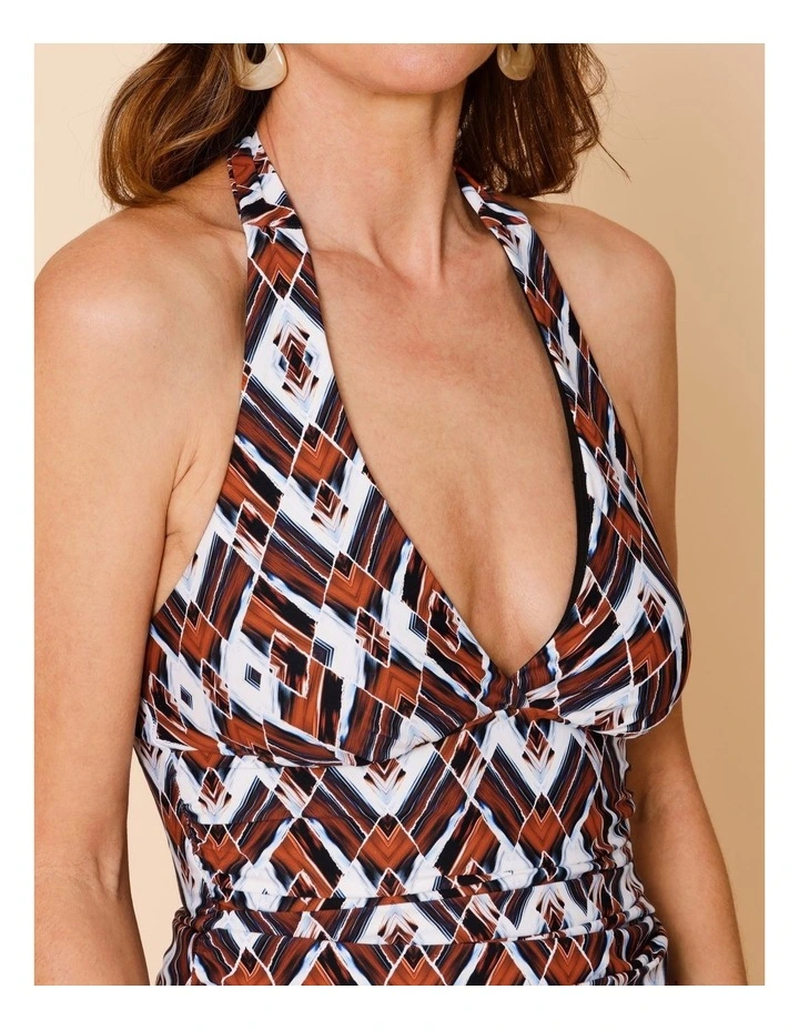 Seashore Blaire Tankini in Blue Diamond Print image 4
