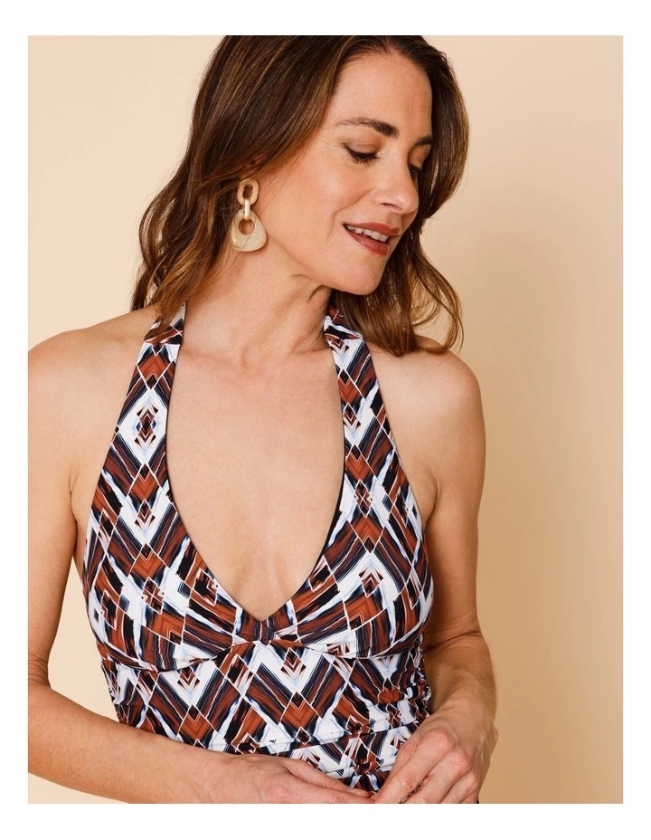 Seashore Blaire Tankini in Blue Diamond Print image 5