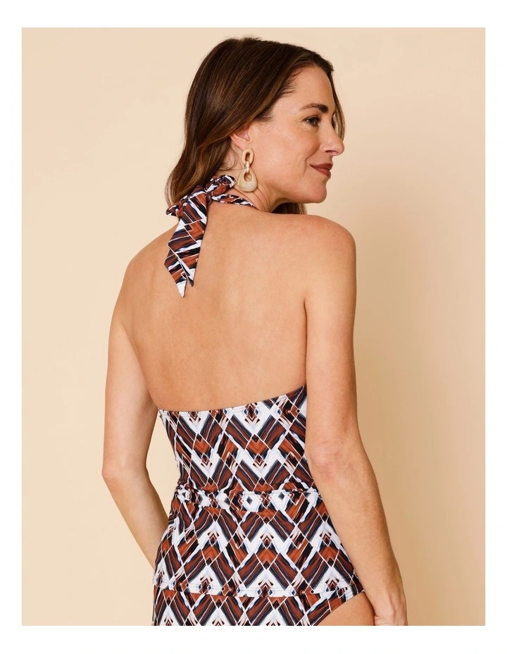 Seashore Blaire Tankini in Blue Diamond Print image 6
