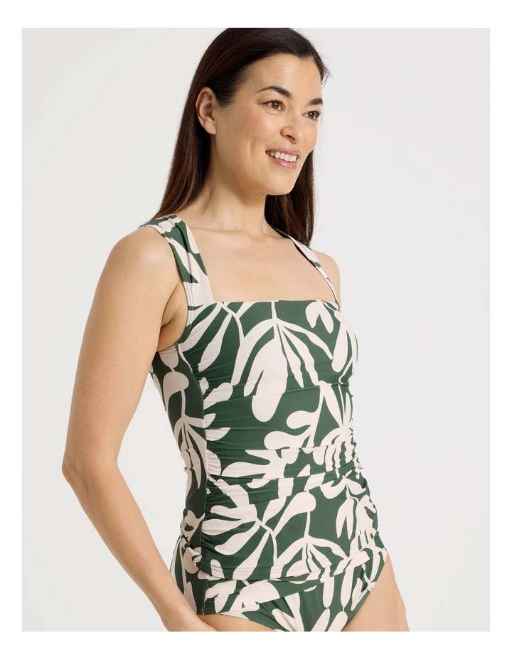 Jennifer Tankini in Olive Floral Print image 5
