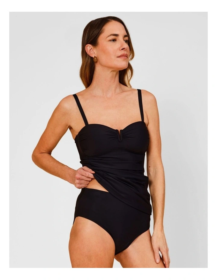 Kirsty Full Bikini Bottom in Black image 3
