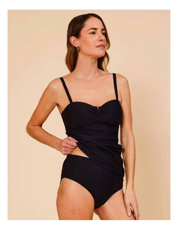 Kirsty Full Bikini Bottom in Black image 3