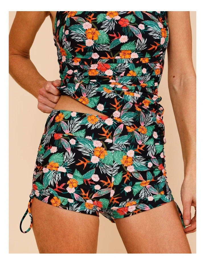 Coral Reef Eva Swim Short in Coral Floral Print image 1