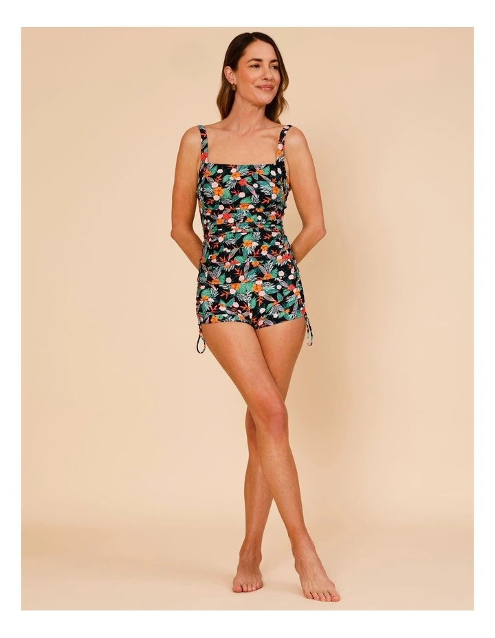 Coral Reef Eva Swim Short in Coral Floral Print image 2