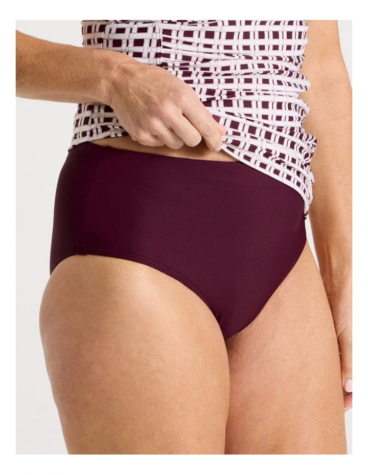 Kirsty Full Bikini Bottom in Plum image 3