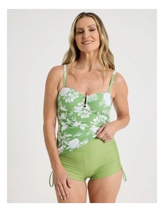 Eva Swim Shortie in Matcha