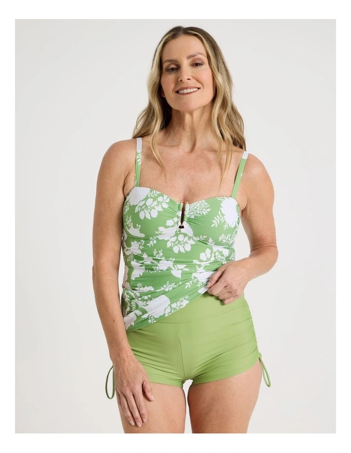 Eva Swim Shortie in Matcha image 1