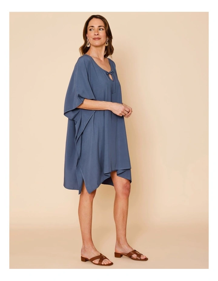 Oceanic Lorraine Kaftan in Steel Blue image 2