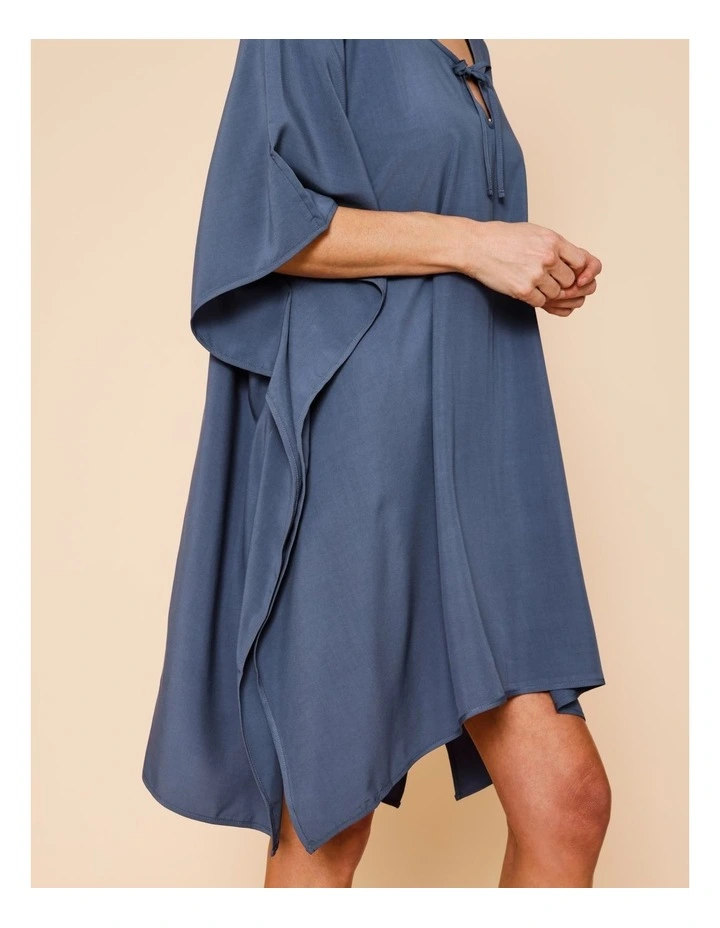 Oceanic Lorraine Kaftan in Steel Blue image 3