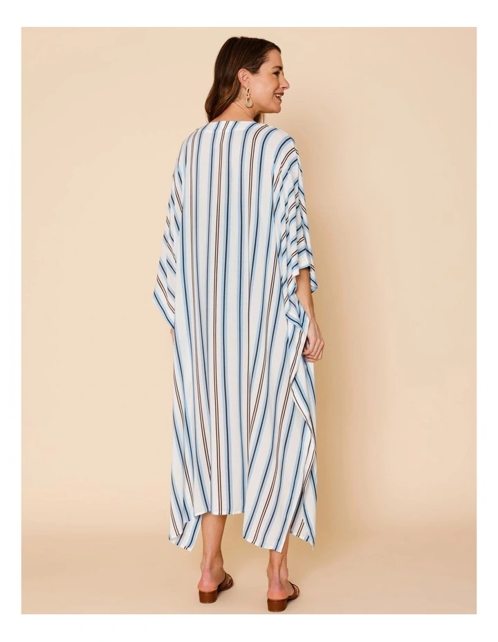 Seashore Lily Kaftan in Sea Stripe Print image 5
