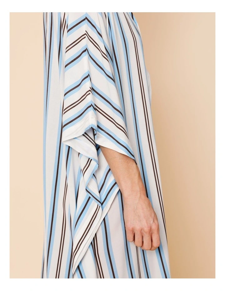 Seashore Lily Kaftan in Sea Stripe Print image 6