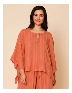Dusk Audrey Overswim Top in Dusty Red