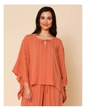 Dusk Audrey Overswim Top in Dusty Red