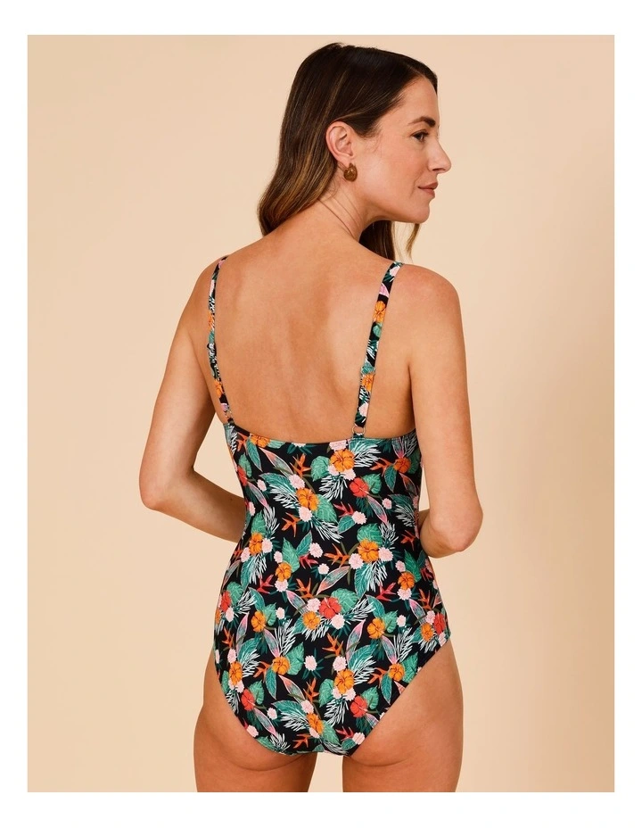 Coral Reef Belle Swimsuit in Coral Floral Print image 4