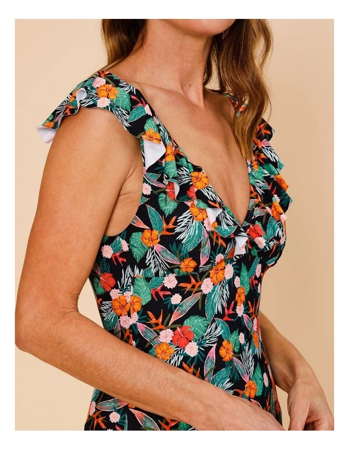 Coral Reef Tiana Swimsuit in Coral Floral Print image 5