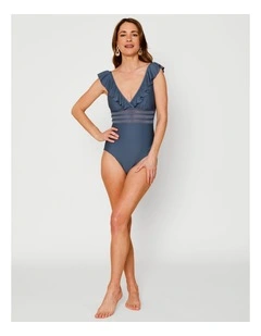 Oceanic Betty Swimsuit in Steel Blue