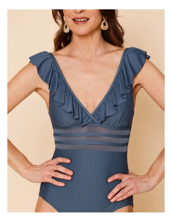 Oceanic Betty Swimsuit in Steel Blue image 2