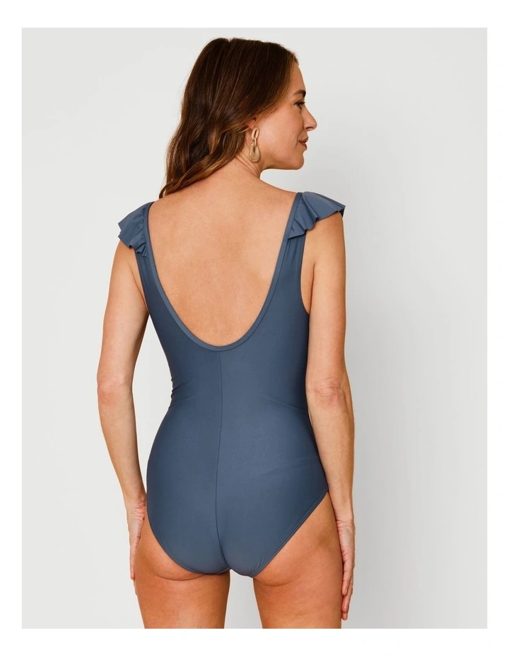 Oceanic Betty Swimsuit in Steel Blue image 5