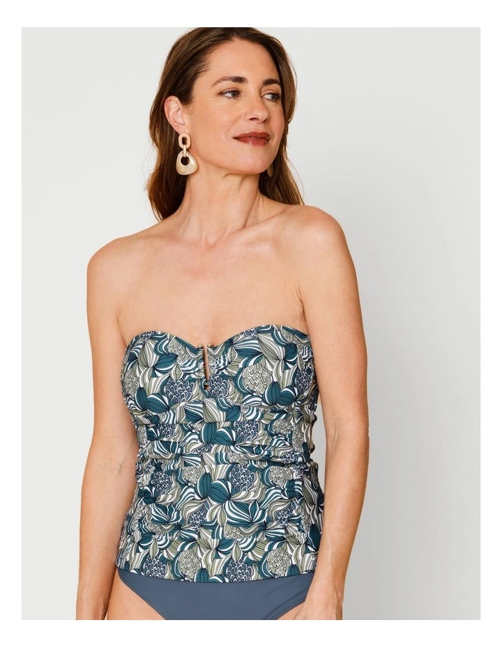 Oceanic Luisa Swimsuit in Teal Swirl Print image 5